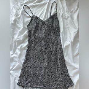 Black and White Slip Dress